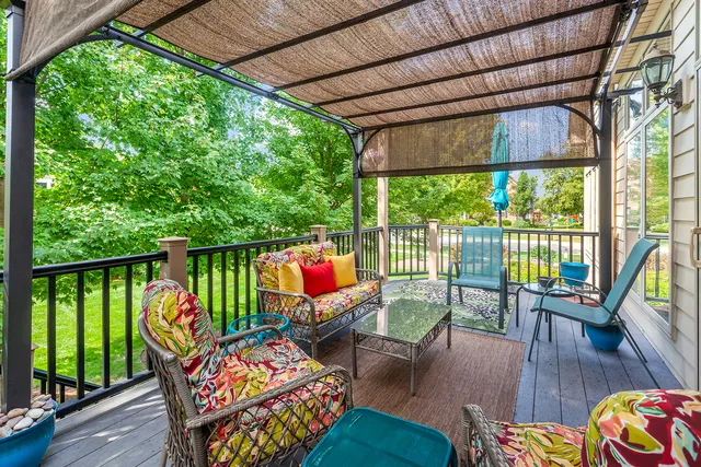 a view of outdoor seating