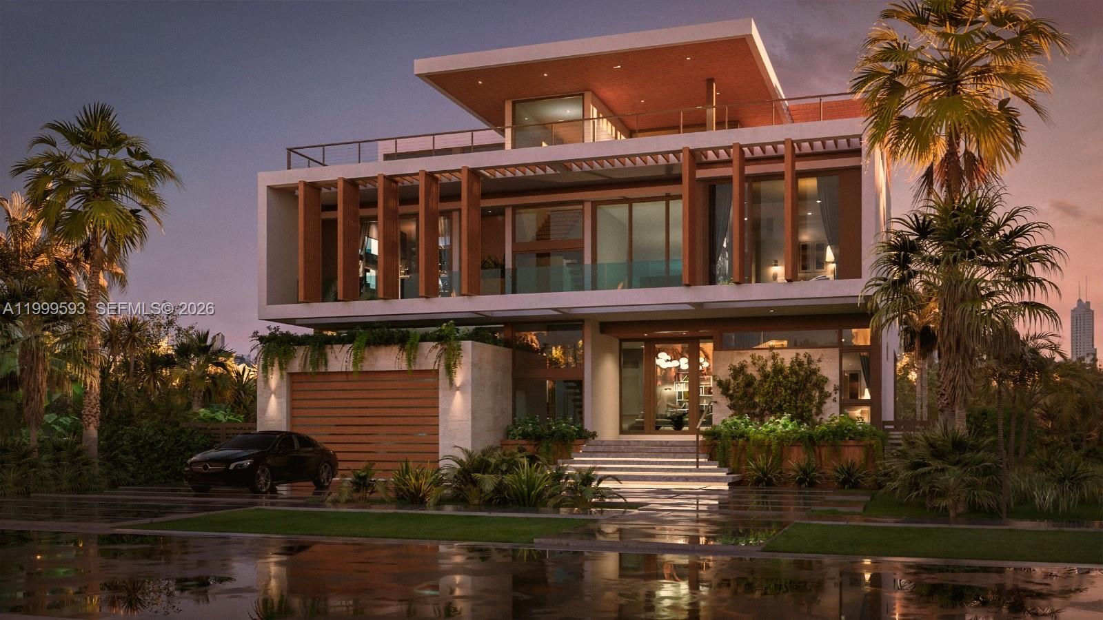1925 Keystone Boulevard North Miami, FL 33181 - Photo 1 of 14 front view of house with a yard