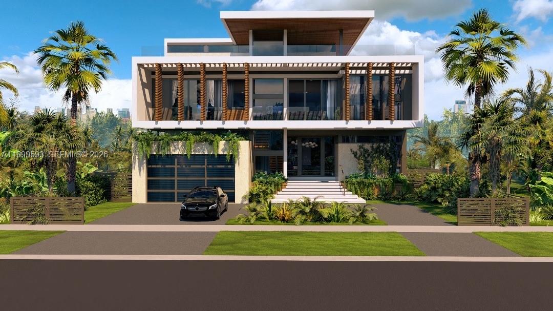 1925 Keystone Boulevard North Miami, FL 33181 - Photo 7 of 14 a house view with a garden space