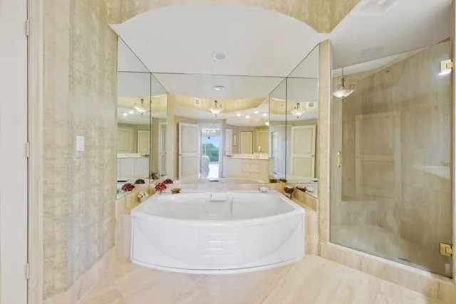 a view of balcony with wooden floor and fence