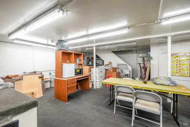 a view of with water heater room