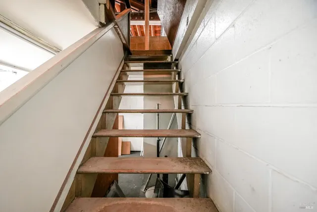 a view of a storage in a room