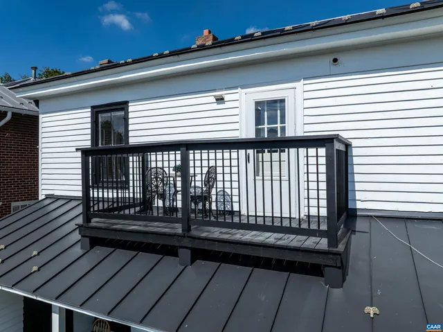 a view of a roof deck