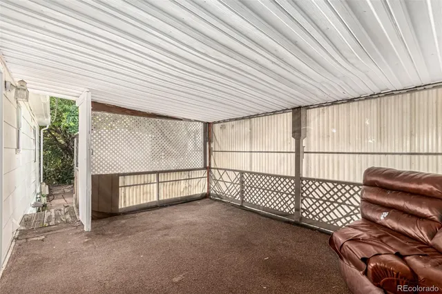 a backyard of a house