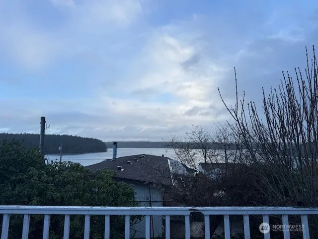 a view of a city from a balcony