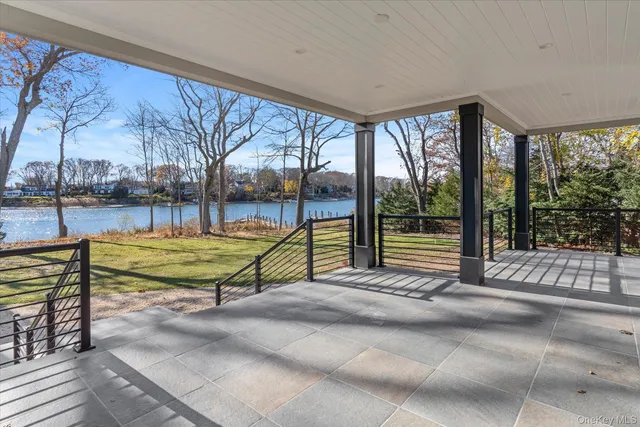 a view of outdoor space with seating