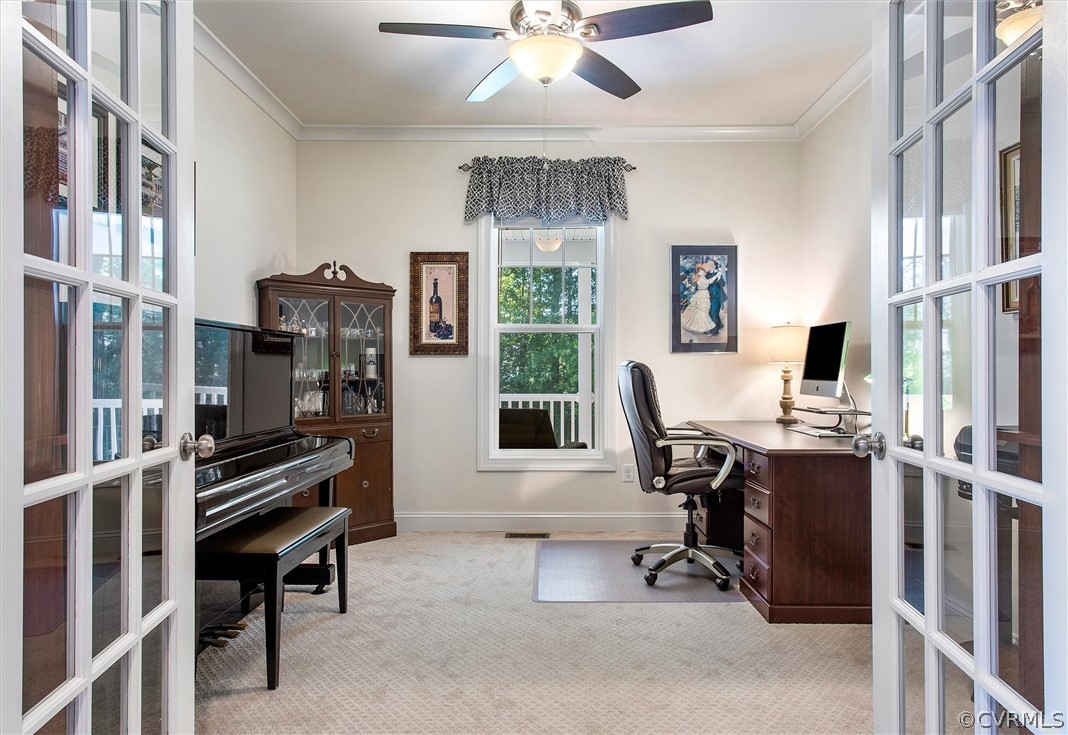 12233 Bremner Ridge Circle Manakin-Sabot, VA 23103 - Photo 23 of 49 a view of a workspace with furniture and a window