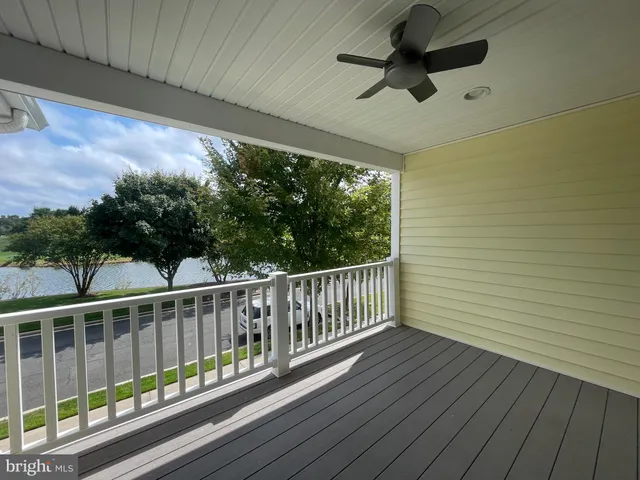 a view of a porch with a yard