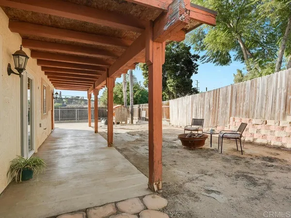 a view of outdoor space with seating area