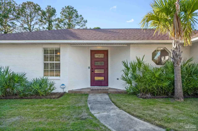 a view of outdoor space and deck