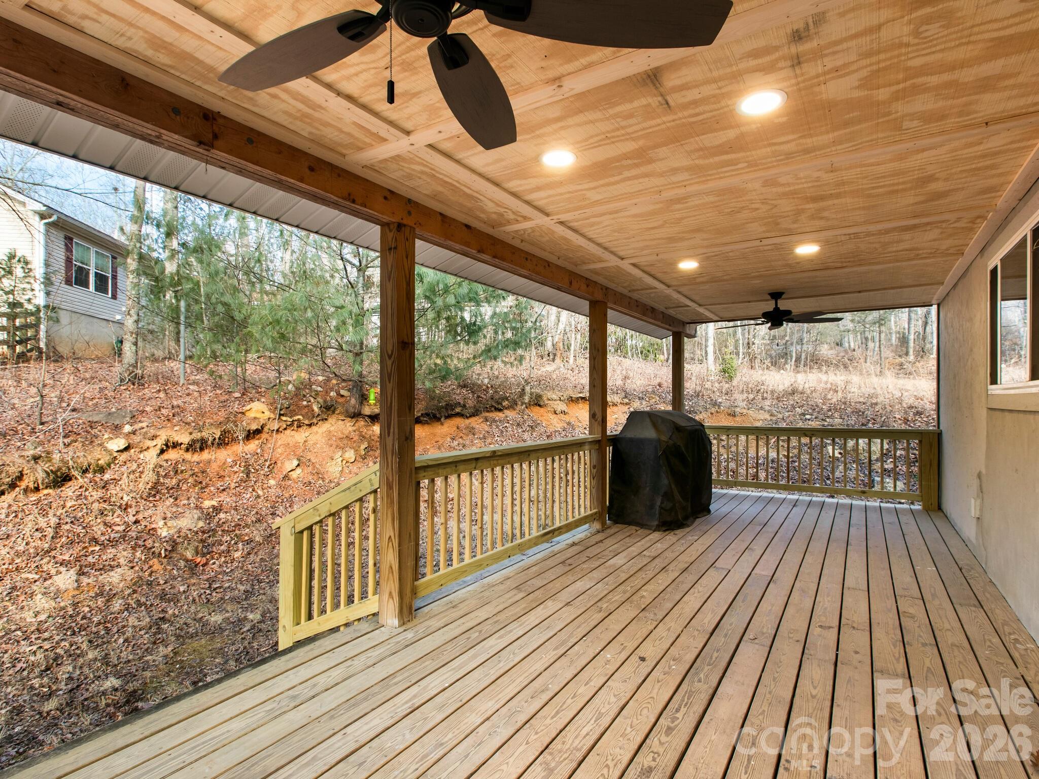 10 Bear Trail Fairview, NC 28730 - Photo 11 of 29 a view of a balcony with wooden floor