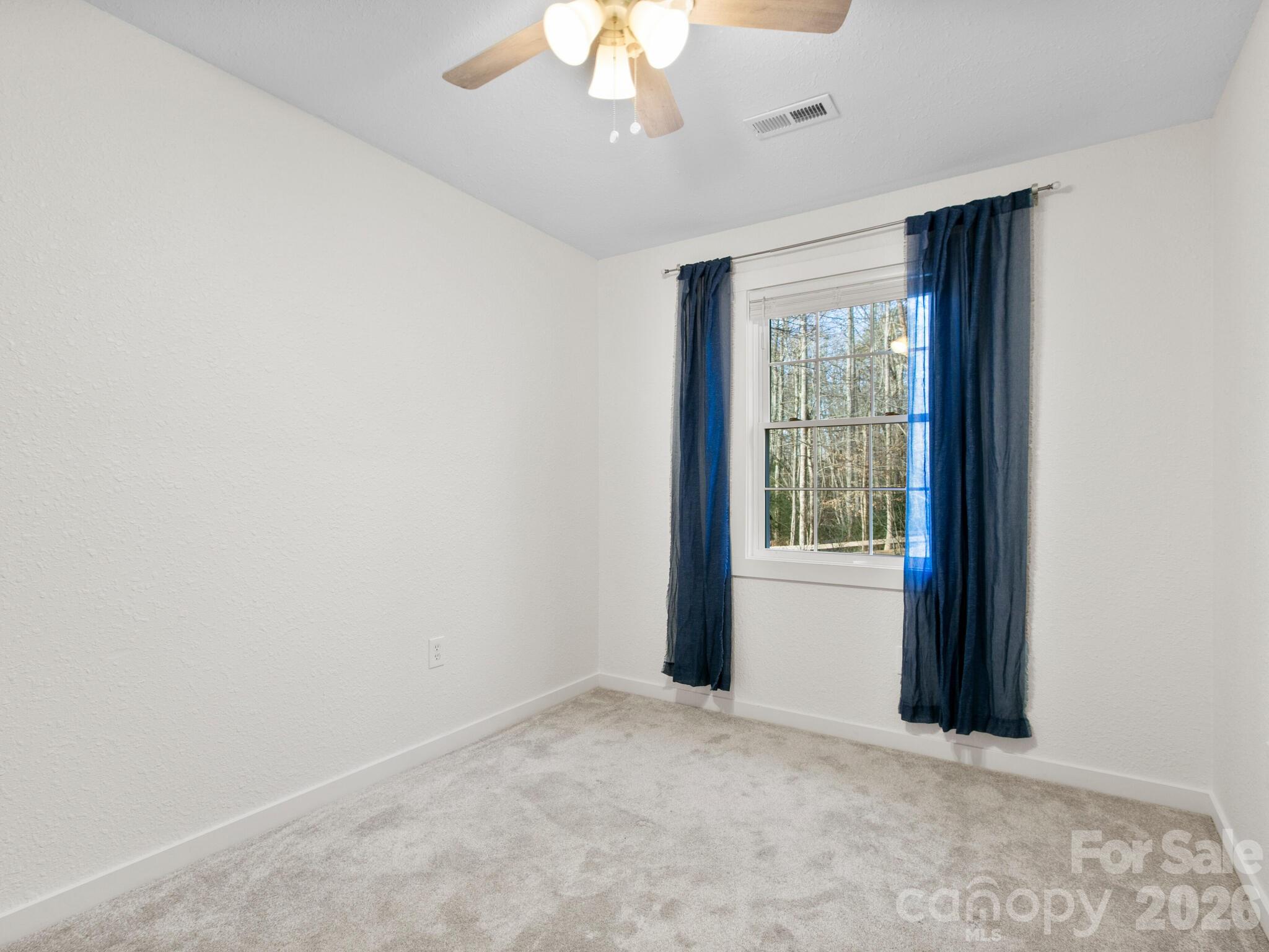 10 Bear Trail Fairview, NC 28730 - Photo 20 of 29 an empty room with a window and a chandelier fan