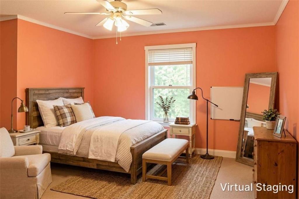 365 River Ridge Trail Oxford, GA 30054 - Photo 18 of 37 a bedroom with a bed wooden floor and table