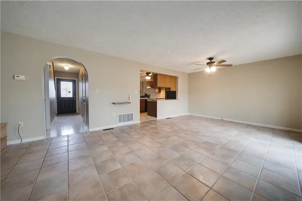 a view of a livingroom with a furniture