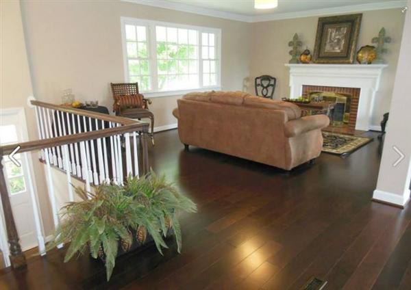 4536 Rosecrest Road Roanoke, VA 24018 - Photo 5 of 24 a living room with furniture and a fireplace