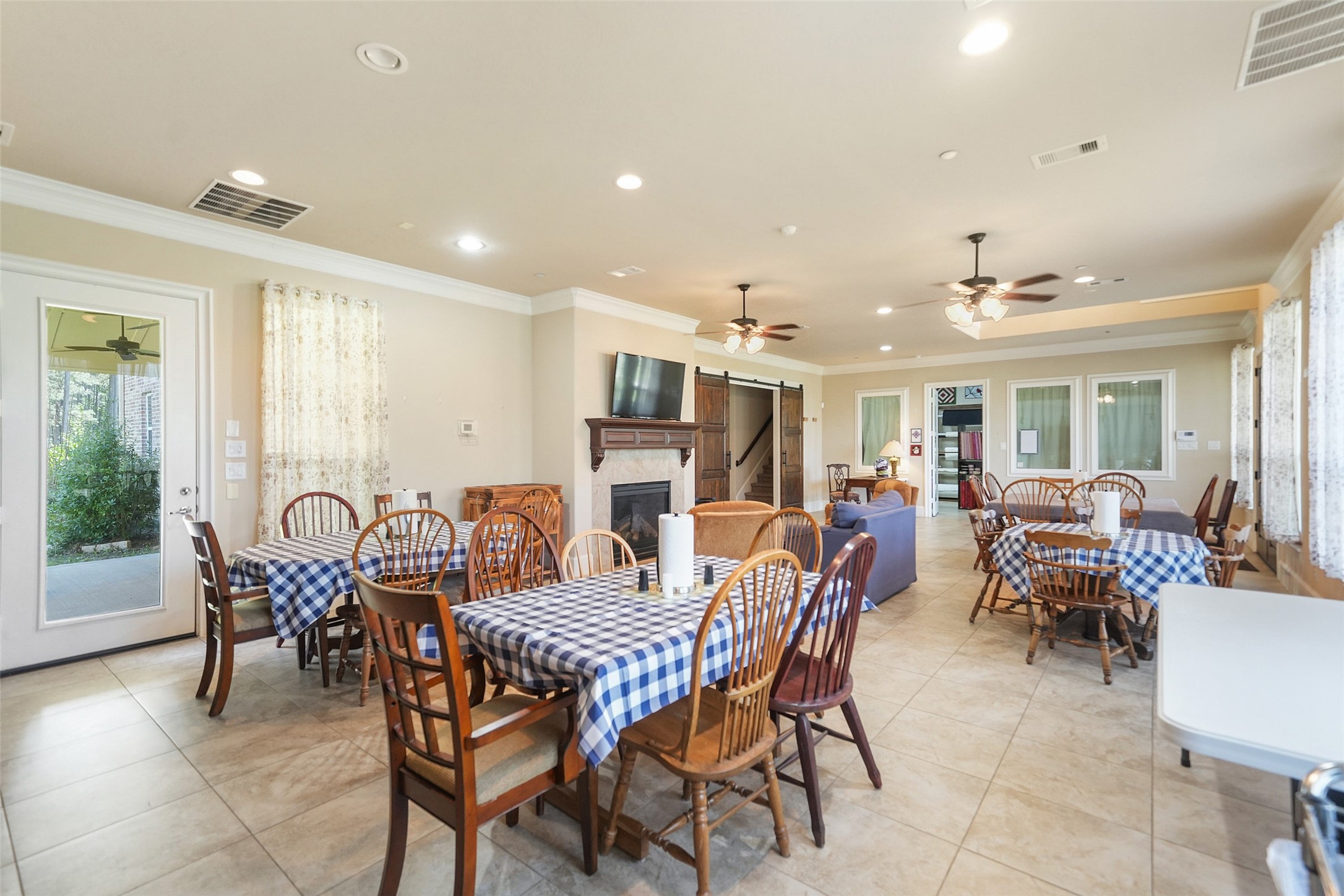 26250 A Riley Road Waller, TX 77484 - Photo 36 of 50 Alternate view of the open dining/living area shows flexible seating and easy circulation for entertaining.