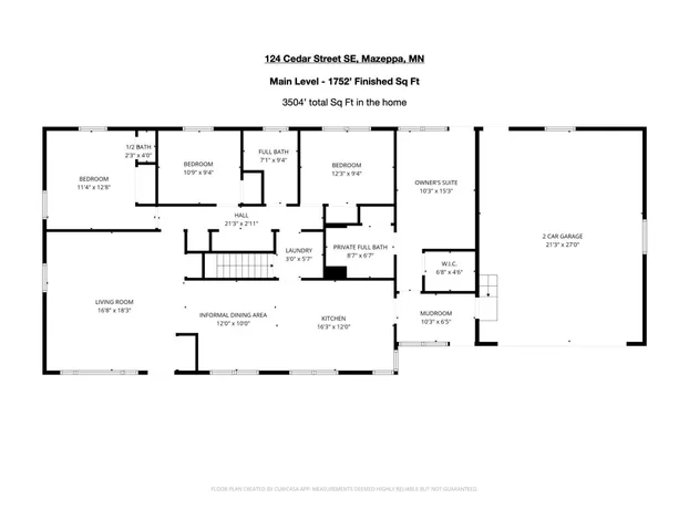 $365,000 | 124 Cedar Street Southeast, Mazeppa, MN 55956