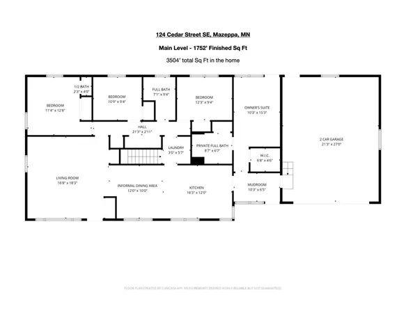 $359,900 | 124 Cedar Street Southeast, Mazeppa, MN 55956