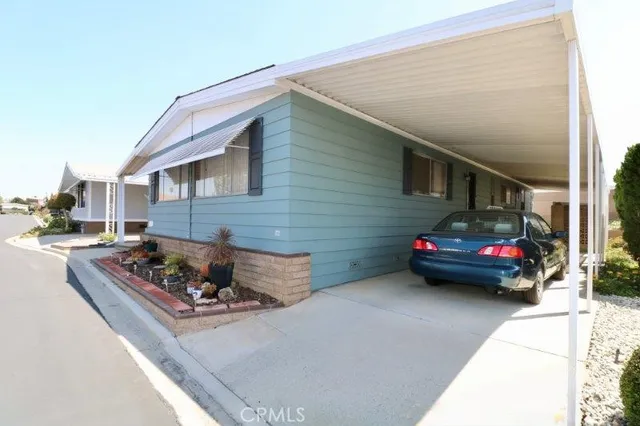 a view of a house with a patio