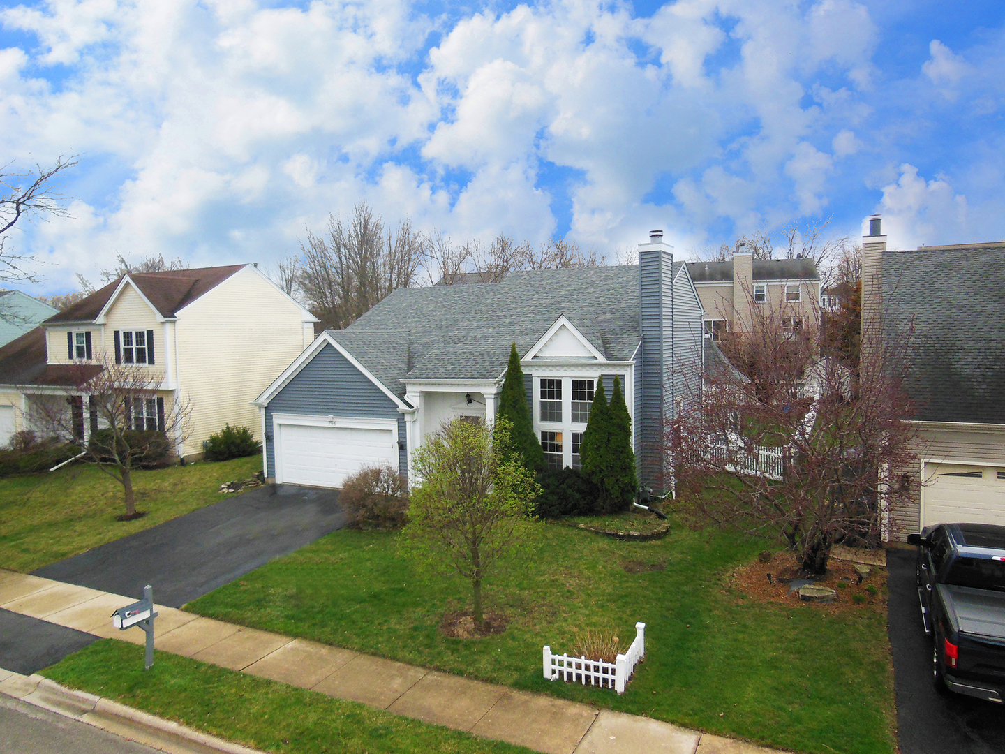 794 Burning Trail Carol Stream, IL 60188 - Photo 35 of 35 a front view of a house with a yard