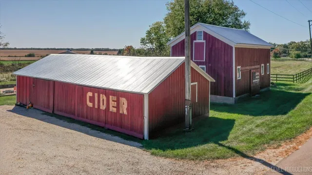 a view of backyard of house