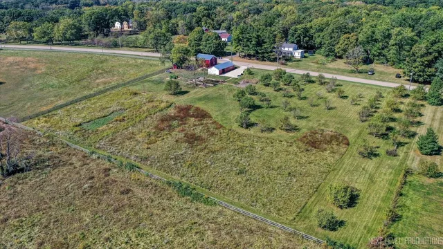a bird view of garden