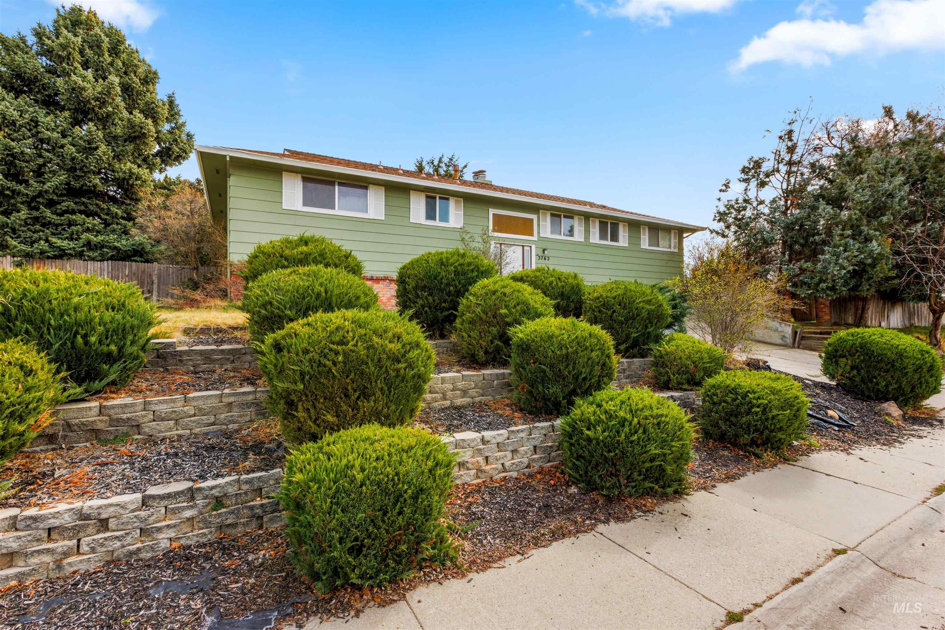 View of split foyer home