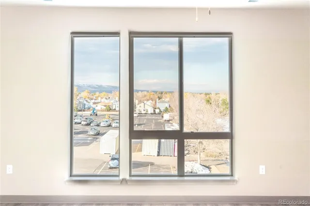 a view of a window in a room