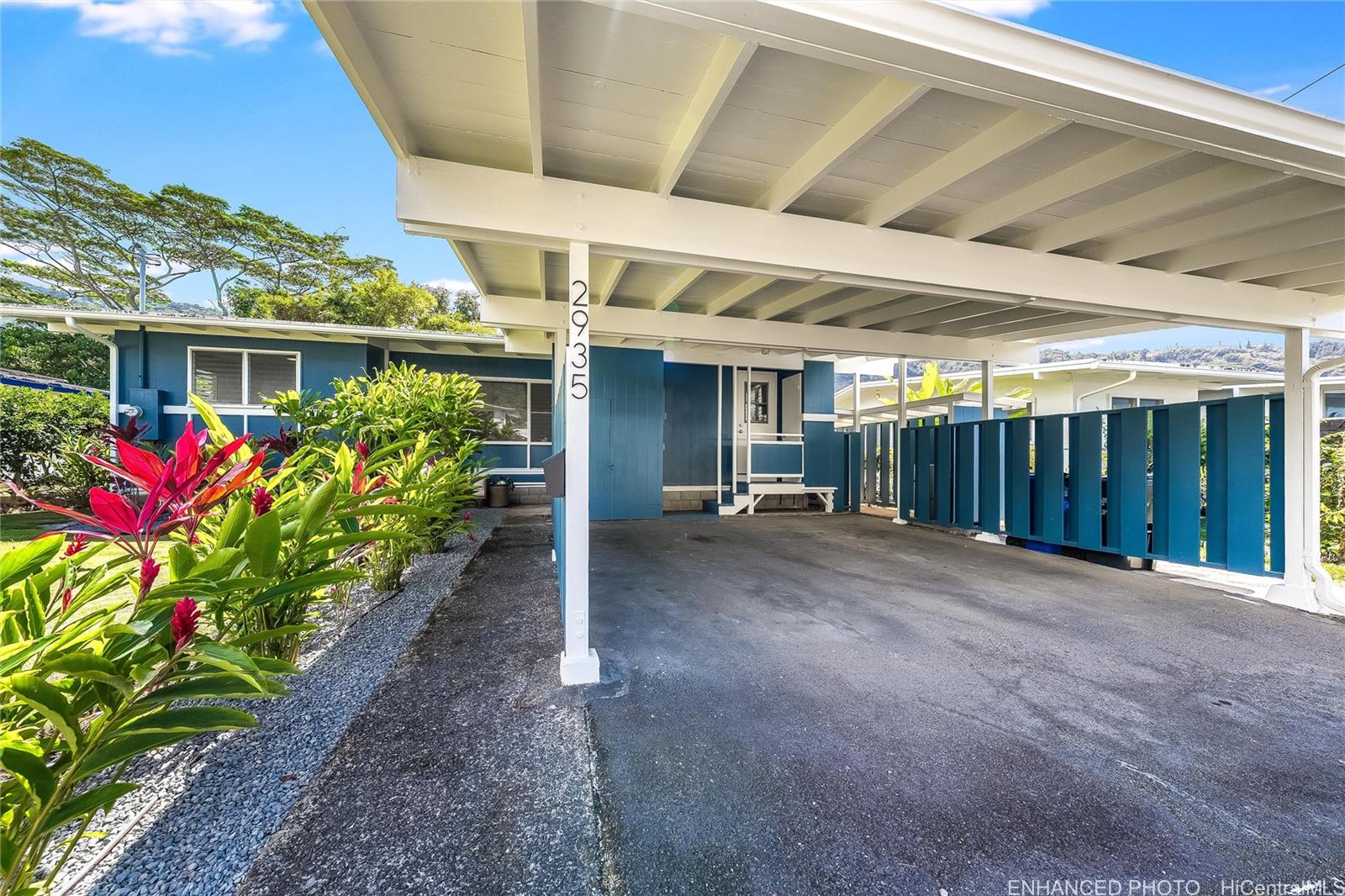 a view of a house with wooden floor