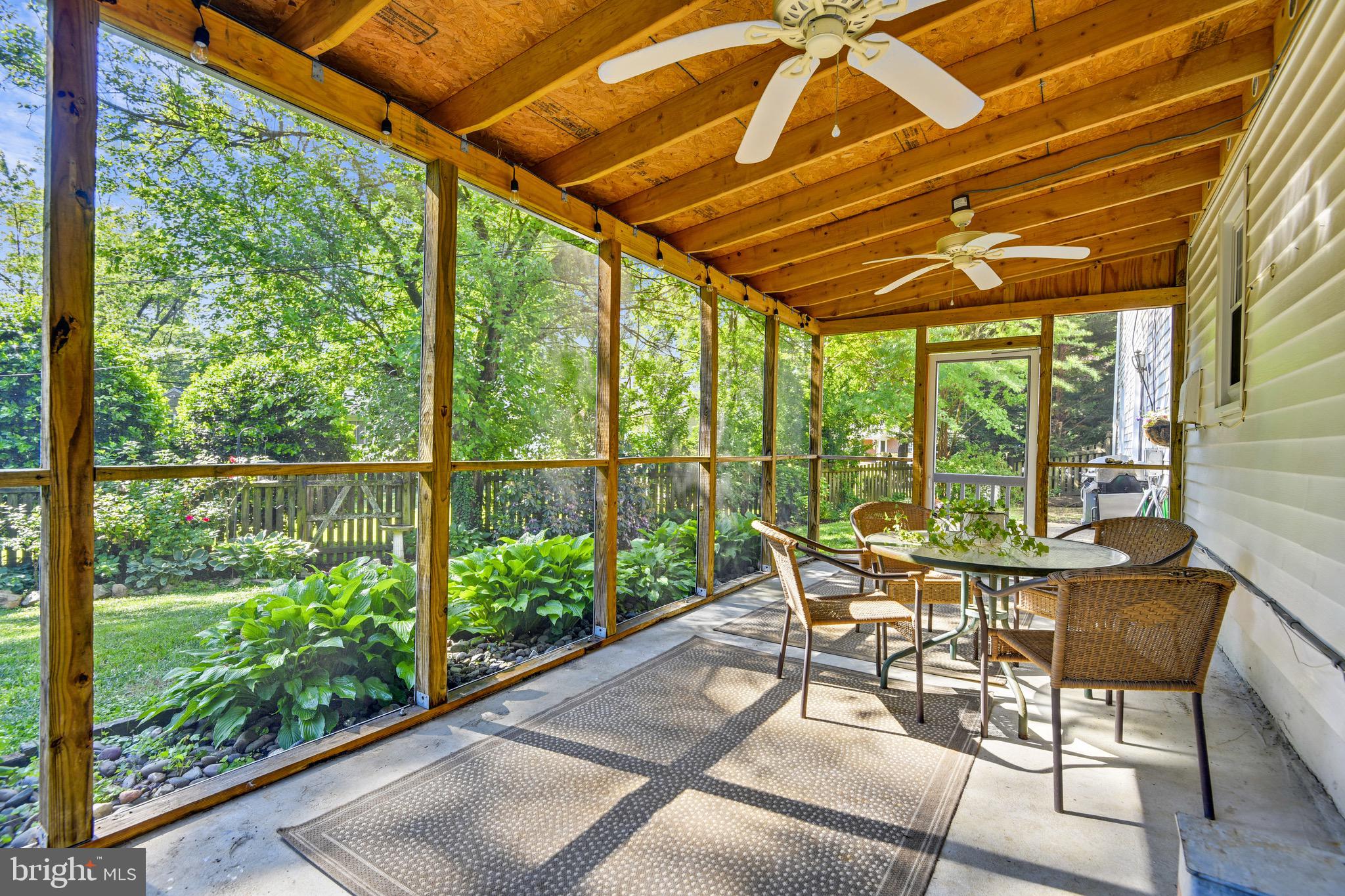 4 Severndale Road Severna Park, MD 21146 - Photo 31 of 44 Screened in porch out back has dual fans.