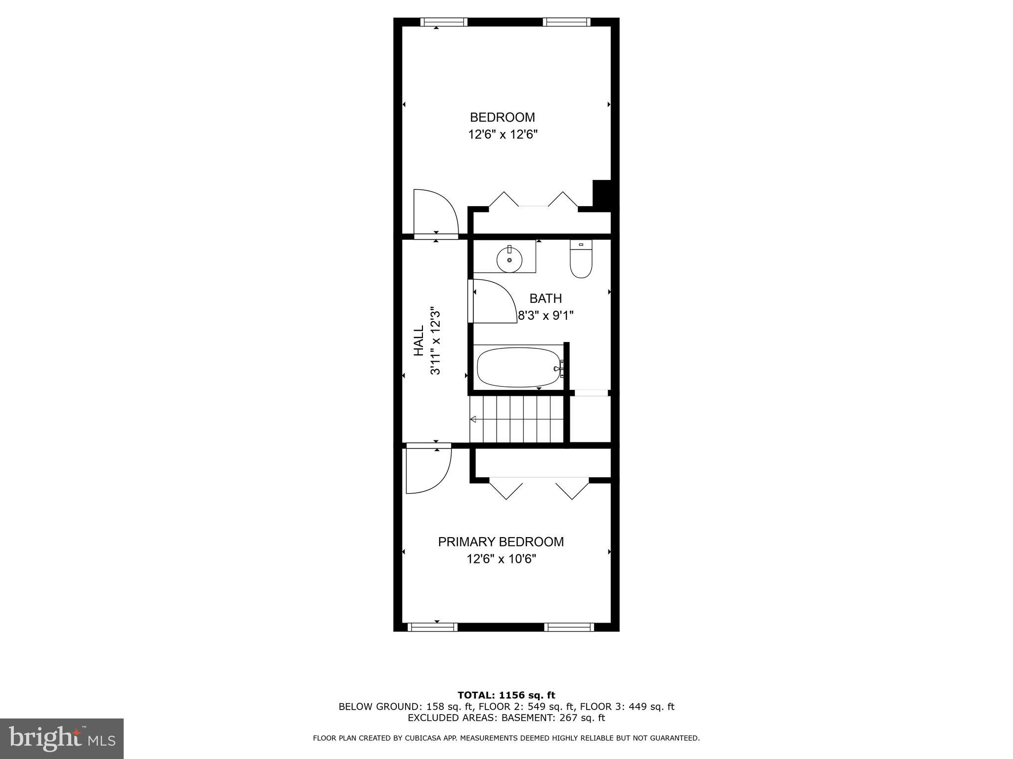 1421 Decatur Street Baltimore, MD 21230 - Photo 27 of 27 3rd Floor Plan