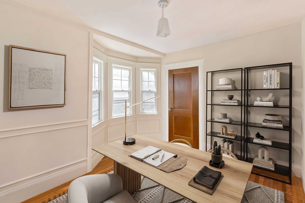 289 Clinton Road Brookline, MA 02445 - Photo 20 of 24 a view of a workspace with furniture and window