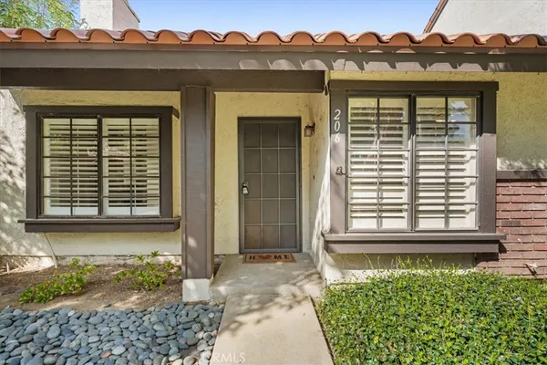 a front view of a house