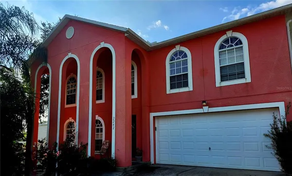 a front view of a house