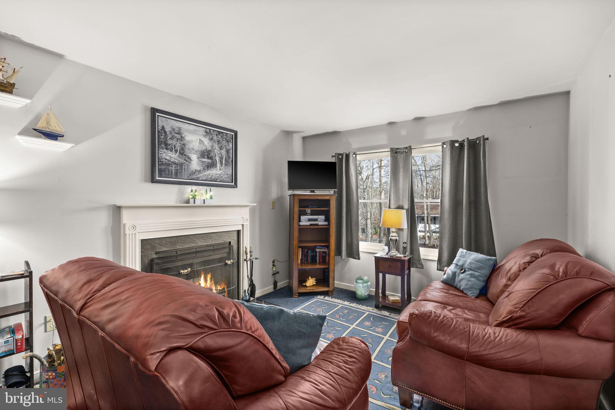 227 Cedar Ridge Drive Ruther Glen, VA 22546 - Photo 14 of 44 a living room with furniture and a fireplace