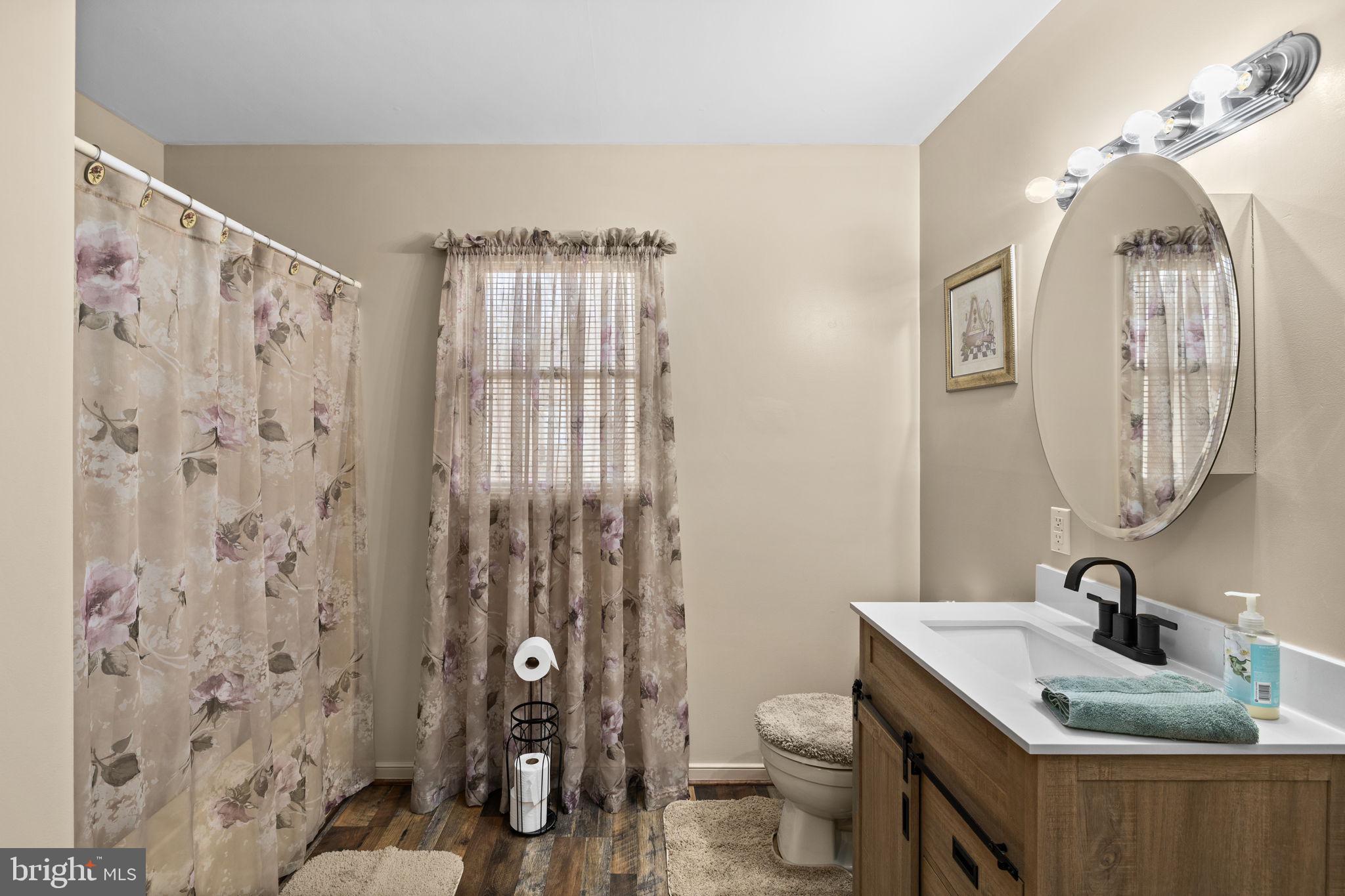 227 Cedar Ridge Drive Ruther Glen, VA 22546 - Photo 20 of 44 a bathroom with a toilet sink and mirror
