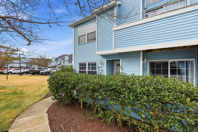 a house view with a garden space