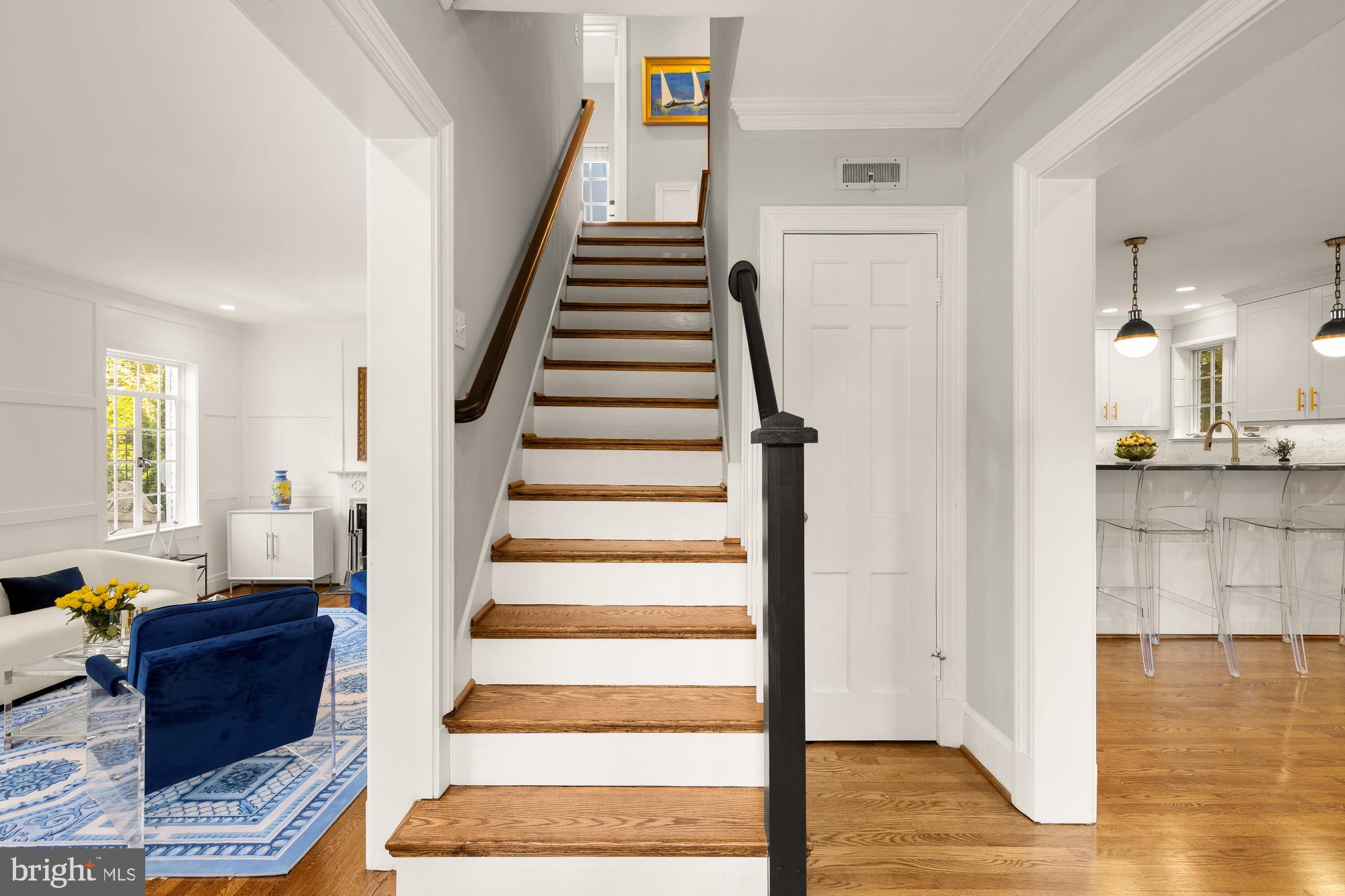 3110 Rolling Road Chevy Chase, MD 20815 - Photo 5 of 64 a view of entryway and hall with wooden floor