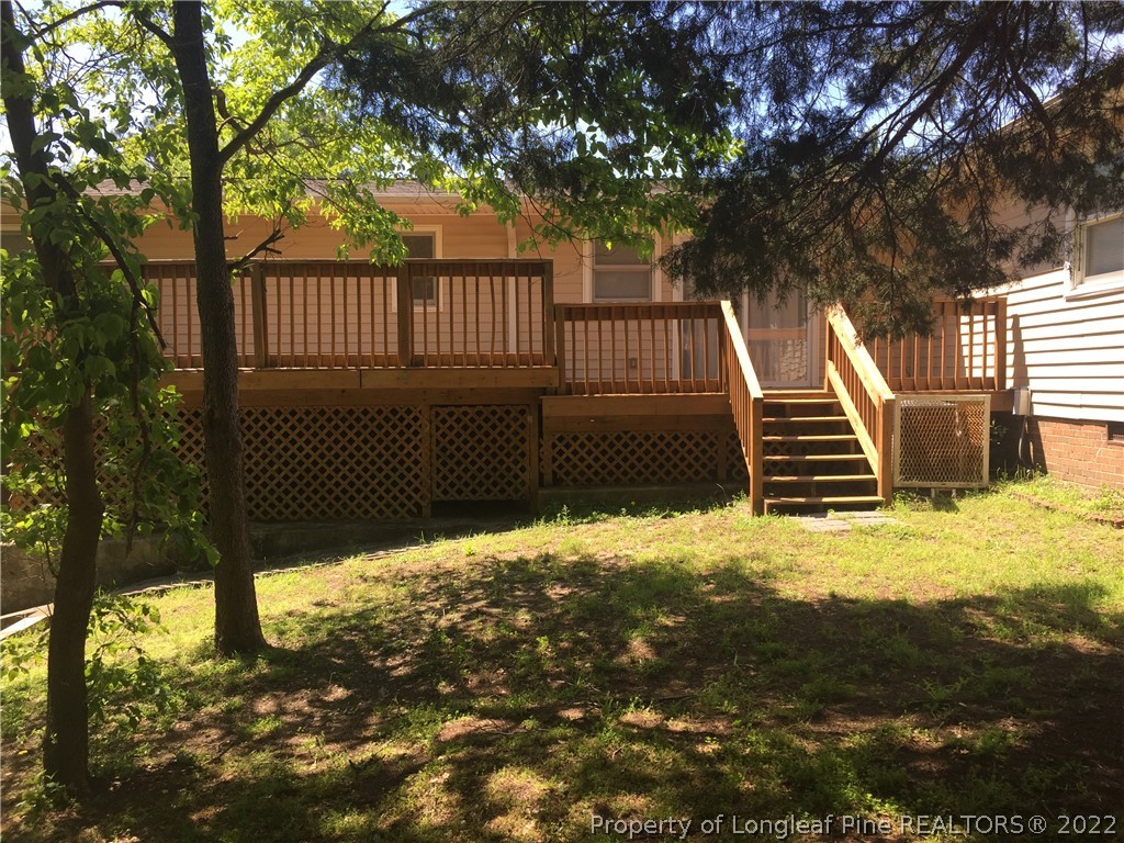 1813 Ashton Road Fayetteville, NC 28304 - Photo 21 of 25 a view of outdoor space with deck