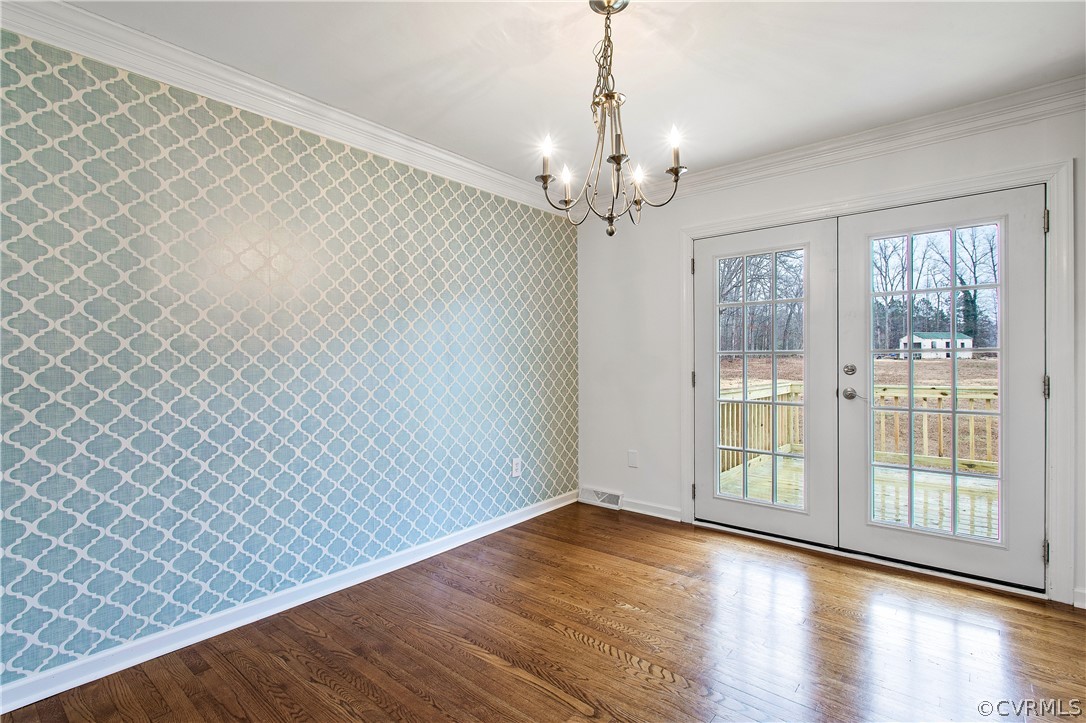 13007 Lewis Road Chester, VA 23831 - Photo 16 of 37 Dining area with view of French Doors to 10X8 deck