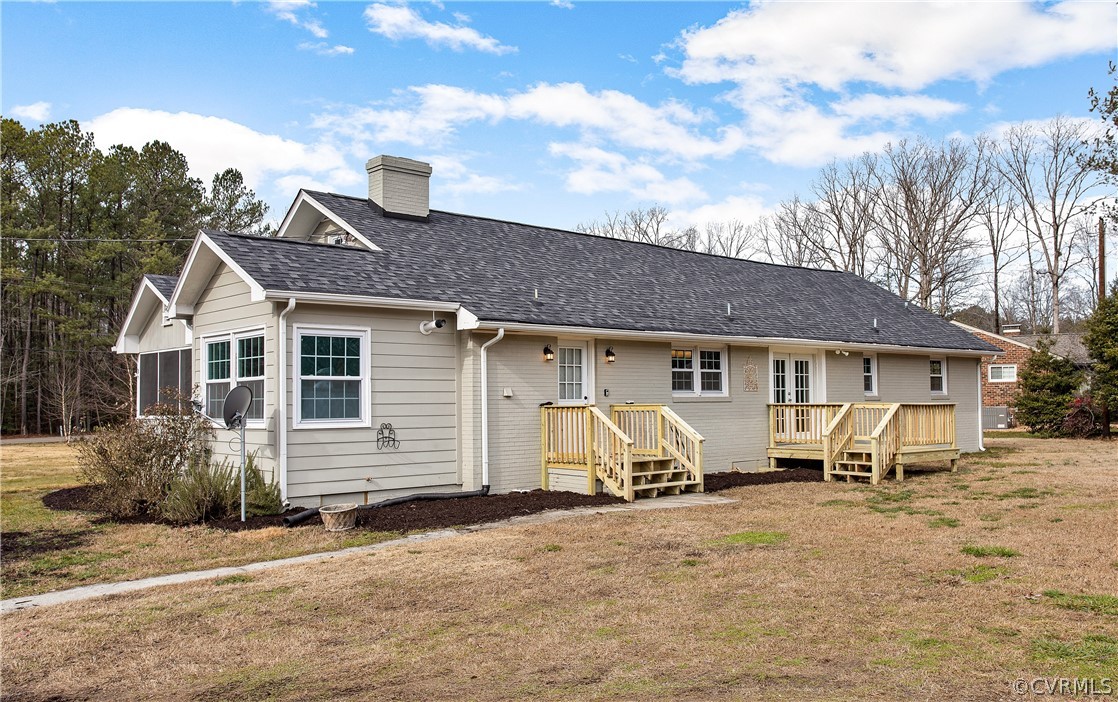 13007 Lewis Road Chester, VA 23831 - Photo 37 of 37 Exterior view, back of home