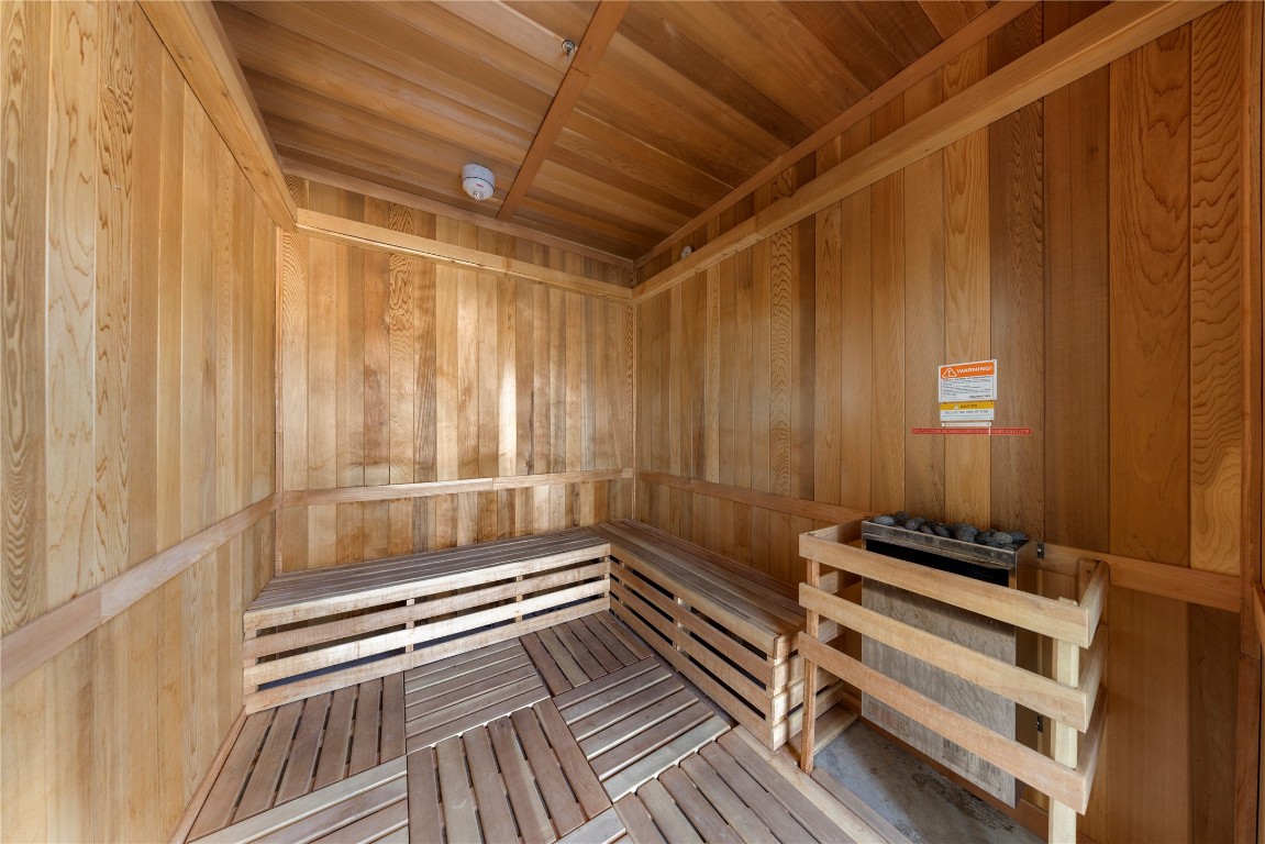 313 West 17th Street, Unit 1702 Austin, TX 78701 - Photo 16 of 34 AMENITIES. Elevated amenity deck on the tenth floor includes: Covered Lap Pool, Outdoor Cooking & Dining, Fire Pit Lounge, Sauna, Hot & Cold Plunge Pool, Exercise Facility, Dog Park w/ Washing Station, Conference Room / Private Dining, Club Room w/ Kitchen. Ground floor amenities include 24/7 Concierge, Lobby and two (2) retail spaces.