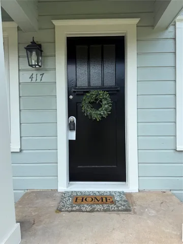 a front view of a house