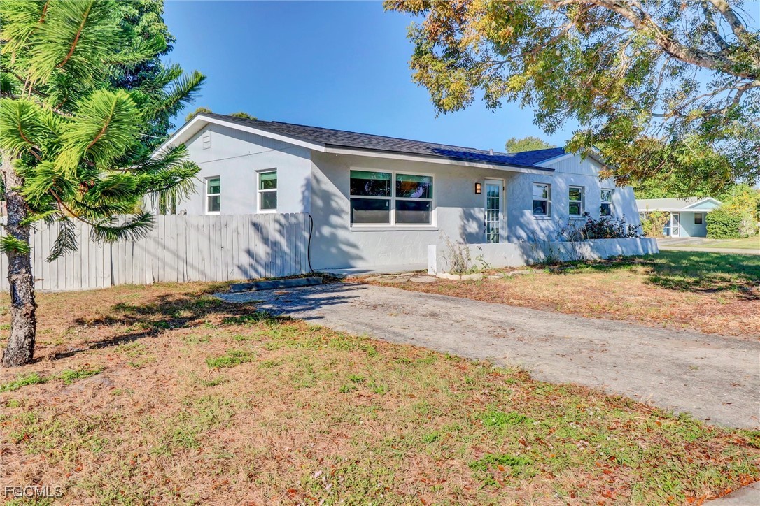 a house view with a outdoor space