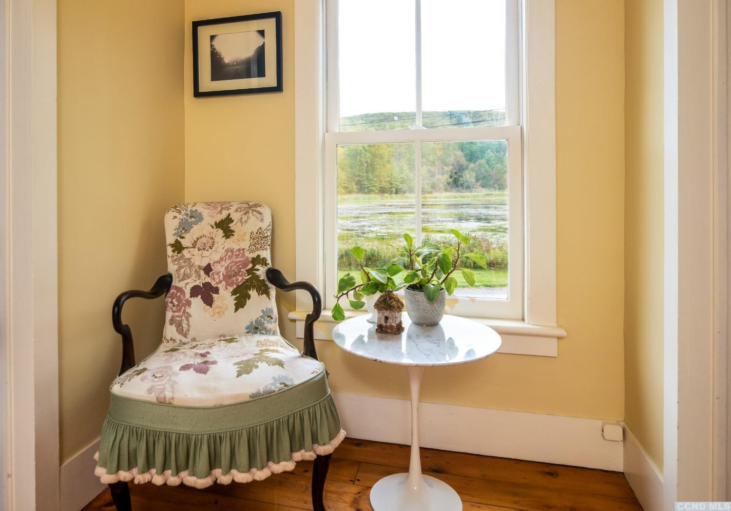 56 Beebe Pond Road Canaan, NY 12029 - Photo 19 of 50 a view of a dining room with furniture window and wooden floor