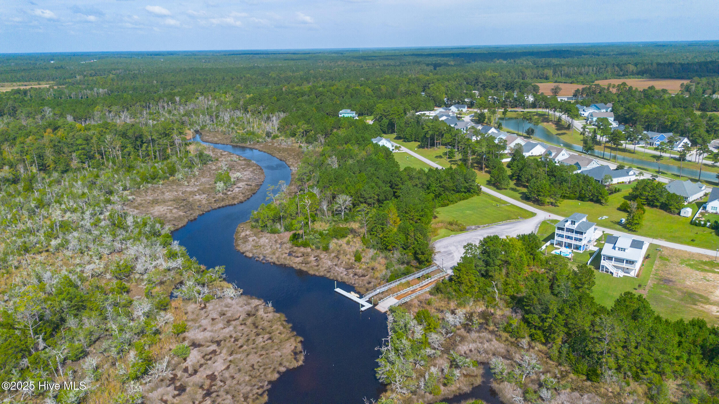 547 Moss Lake Lane Holly Ridge, NC 28445 - Photo 91 of 96 Aieral Boat Launch
