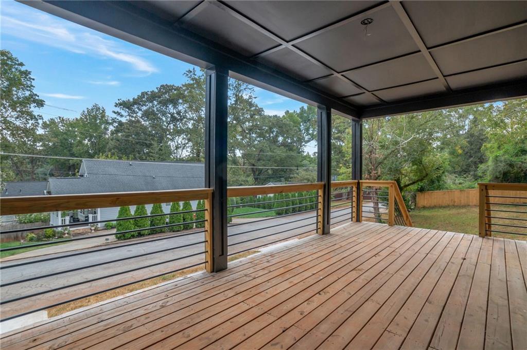 3139 Alston Drive Decatur, GA 30032 - Photo 22 of 40 a view of porch with wooden floor