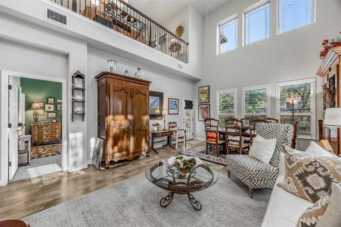 2930 Grand Oaks Loop, Unit 2901 Cedar Park, TX 78613 - Photo 11 of 33 a living room with furniture and a fireplace