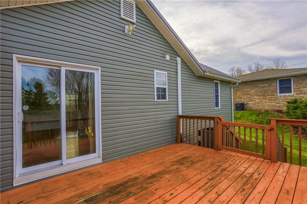 110 Oakville Road Beaver Falls, PA 15010 - Photo 43 of 48 The deck overlooks the rear yard.