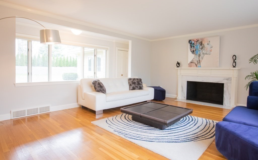 48 Amherst Road Belmont, MA 02478 - Photo 5 of 26 a living room with furniture and a fireplace